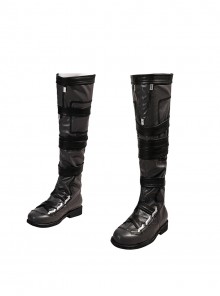 Game Valorant Omen Halloween Cosplay Accessories Black Boots