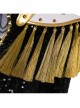 Animated Movie KPop Demon Hunters Mira Golden Black Performance Outfit Halloween Cosplay Costume Set Without Shoes