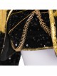 Animated Movie KPop Demon Hunters Mira Golden Black Performance Outfit Halloween Cosplay Costume Set Without Shoes