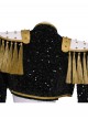 Animated Movie KPop Demon Hunters Mira Golden Black Performance Outfit Halloween Cosplay Costume Set Without Shoes