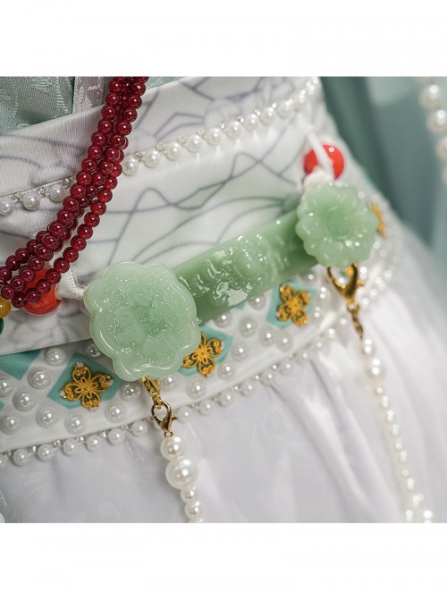 Game Where Winds Meet Cao Jing Guanyin Halloween Cosplay Costume Set