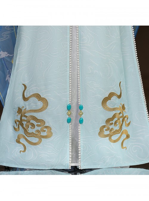 Game Where Winds Meet Cao Jing Guanyin Halloween Cosplay Costume Set