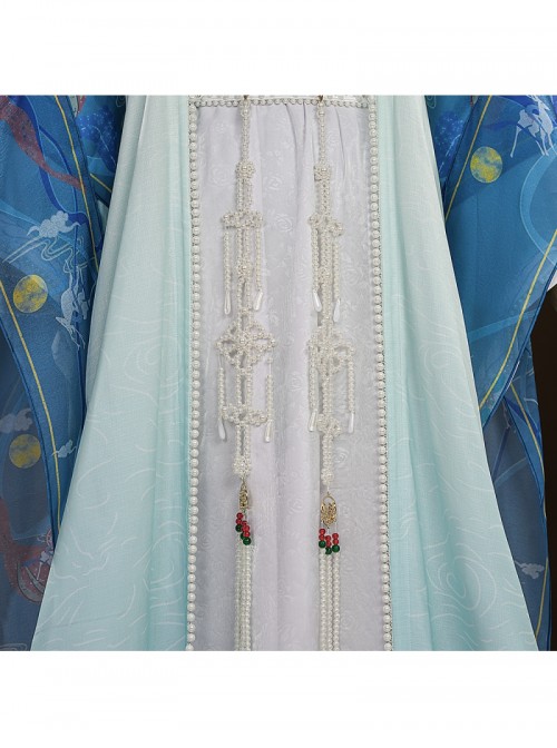 Game Where Winds Meet Cao Jing Guanyin Halloween Cosplay Costume Set