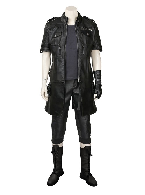 Final Fantasy XV Noctis Lucis Caelum Halloween Cosplay Shoes Black Boots