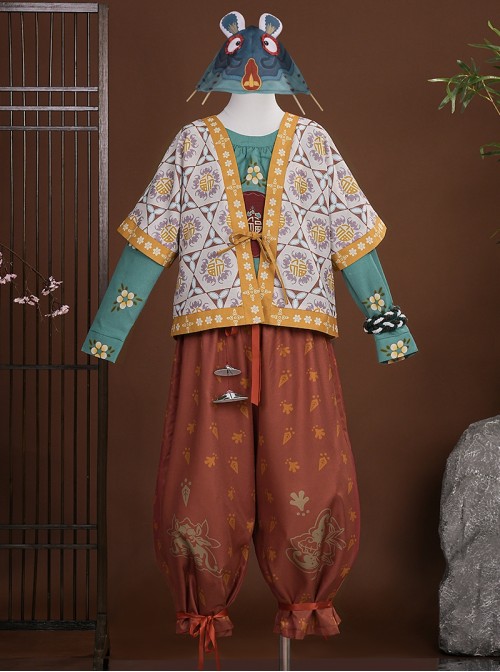 Game Where Winds Meet Xiaofu Halloween Cosplay Costume Set