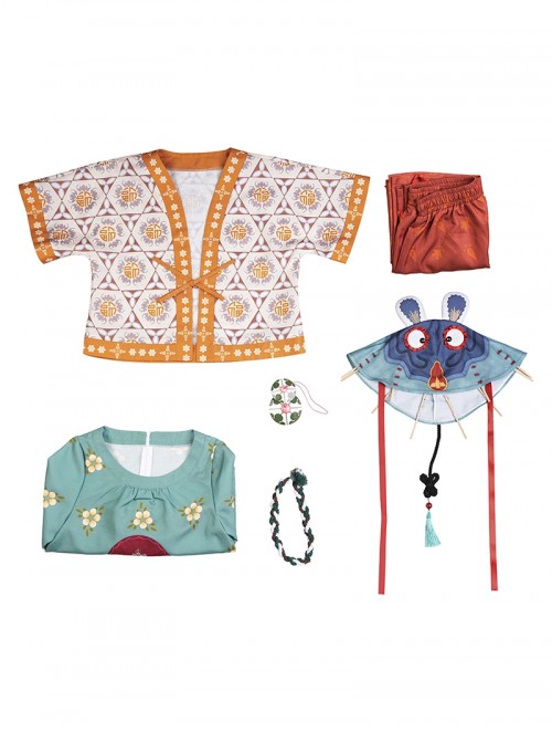 Game Where Winds Meet Xiaofu Halloween Cosplay Costume Set