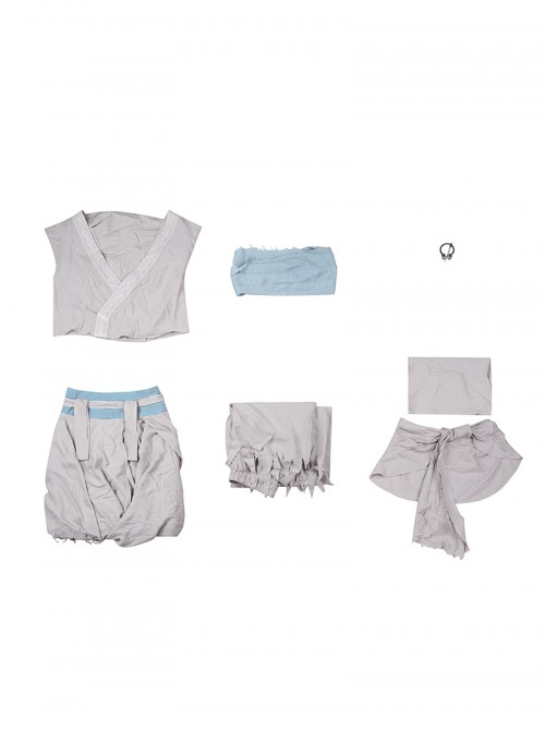 Game Where Winds Meet Bai Qianye Halloween Cosplay Costume Set