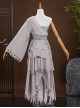 Game Where Winds Meet Bai Qianye Halloween Cosplay Costume Set