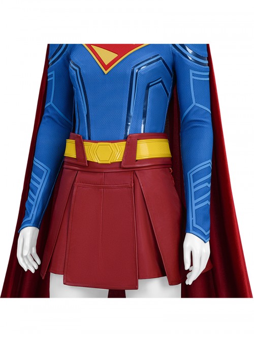 Movie Superman Legacy Supergirl Bodysuit Halloween Cosplay Costume Set Without Shoes And Coat