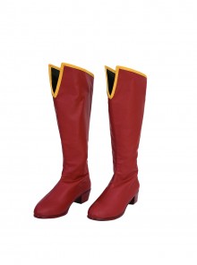 Movie Superman Legacy Supergirl Halloween Cosplay Accessories Red Boots