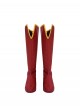 Movie Superman Legacy Supergirl Halloween Cosplay Accessories Red Boots