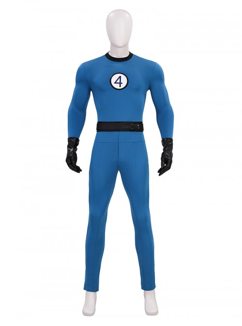 The Fantastic Four First Steps The Fantastic Four Classic Battle Suit Halloween Cosplay Costume Set Without Shoes