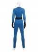 The Fantastic Four First Steps Invisible Woman Classic Battle Outfit Halloween Cosplay Costume Set Without Shoes
