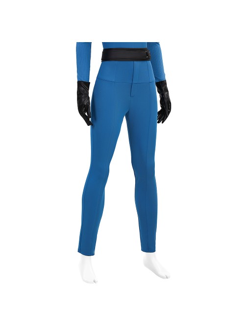 The Fantastic Four First Steps Invisible Woman Classic Battle Outfit Halloween Cosplay Costume Set Without Shoes