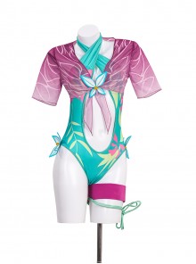 Game Marvel Rivals Psylocke Swimsuit Halloween Cosplay Costume Set