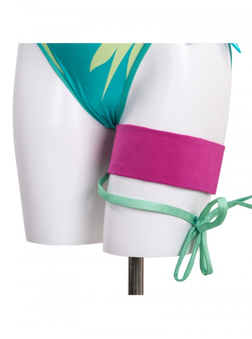 Game Marvel Rivals Psylocke Swimsuit Halloween Cosplay Costume Set