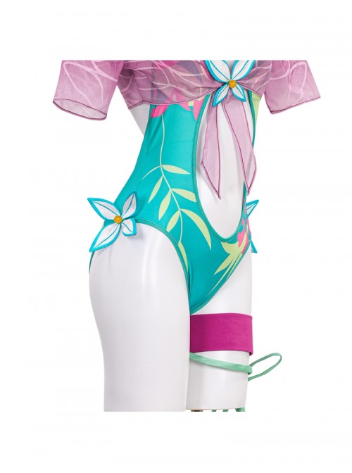 Game Marvel Rivals Psylocke Swimsuit Halloween Cosplay Costume Set