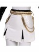 Animated Movie KPop Demon Hunters Zoey Golden Black Performance Outfit Halloween Cosplay Costume Set Without Shoes