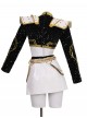 Animated Movie KPop Demon Hunters Zoey Golden Black Performance Outfit Halloween Cosplay Costume Set Without Shoes