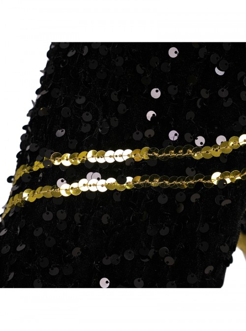 Animated Movie KPop Demon Hunters Zoey Golden Black Performance Outfit Halloween Cosplay Costume Set Without Shoes