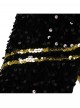 Animated Movie KPop Demon Hunters Zoey Golden Black Performance Outfit Halloween Cosplay Costume Set Without Shoes