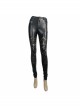 Black Lace Hollow Punk Tight Pants