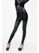 Black Lace Hollow Punk Tight Pants