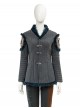 Games The Witcher 4 Ciri Halloween Cosplay Costume Gray Coat