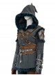 Games The Witcher 4 Ciri Halloween Cosplay Costume Gray Hooded Cape