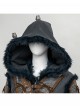 Games The Witcher 4 Ciri Halloween Cosplay Costume Gray Hooded Cape