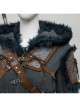 Games The Witcher 4 Ciri Halloween Cosplay Costume Gray Hooded Cape