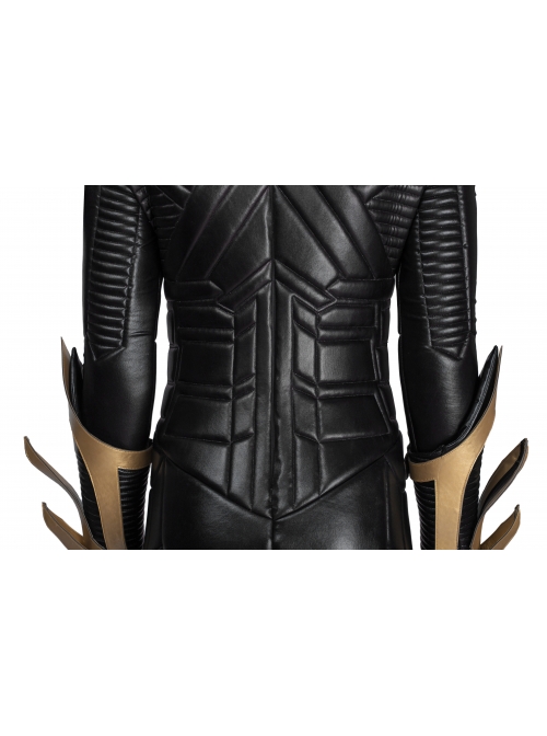 Game Batman Arkham Knight Batgirl Halloween Cosplay Black-golden Costume Full Set