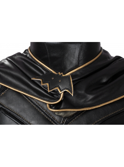 Game Batman Arkham Knight Batgirl Halloween Cosplay Black-golden Costume Full Set