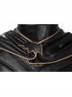 Game Batman Arkham Knight Batgirl Halloween Cosplay Black-golden Costume Full Set