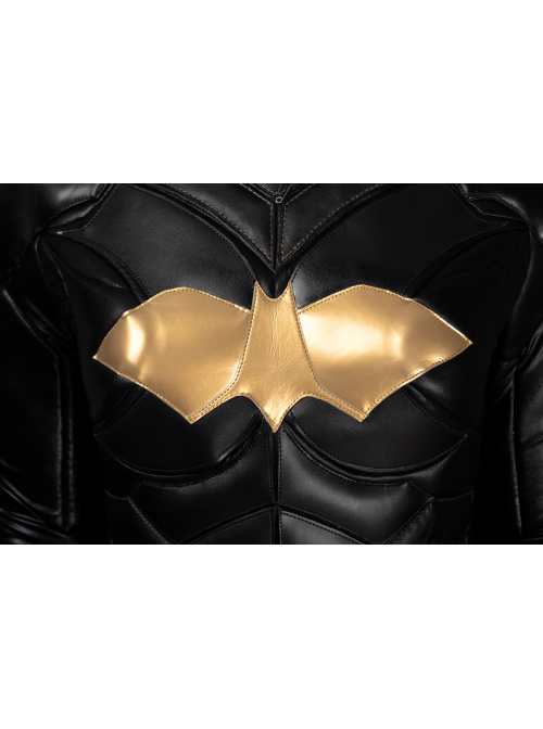 Game Batman Arkham Knight Batgirl Halloween Cosplay Black-golden Costume Full Set