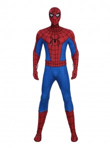 Movie Spider Man Brand New Day Spider Man Battle Garment Printed Version Halloween Cosplay Costume Set Without Shoes