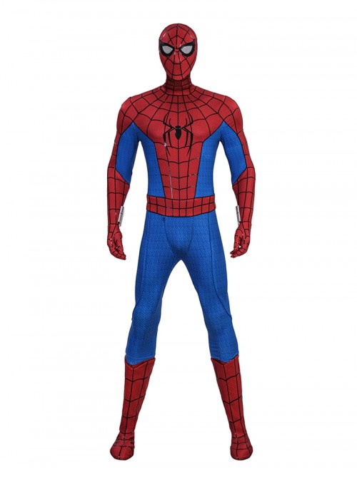Movie Spider Man Brand New Day Spider Man Battle Garment Printed Version Halloween Cosplay Costume Set Without Shoes
