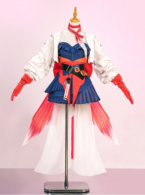 Game Arknights Haruka Halloween Cosplay Costume Full Set