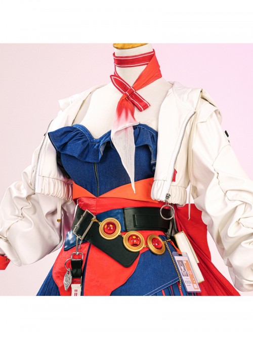 Game Arknights Haruka Halloween Cosplay Costume Full Set