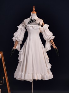 Game Wuthering Waves Phrolova White Dress Halloween Cosplay Costume Full Set