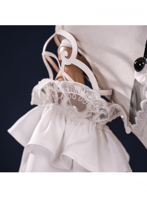 Game Wuthering Waves Phrolova White Dress Halloween Cosplay Costume Full Set