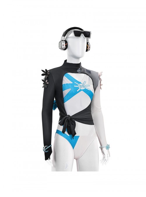 Game Marvel Rivals Luna Snow Cool Summer Song Of The Sea Halloween Cosplay Costume Set