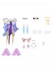Game Honor Of Kings Dolia Pearl Mermaid Halloween Cosplay Costume Set