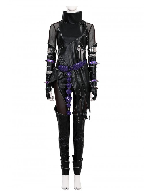 Animated Movie KPop Demon Hunters Mira Leather Jacket Halloween Cosplay Costume Set