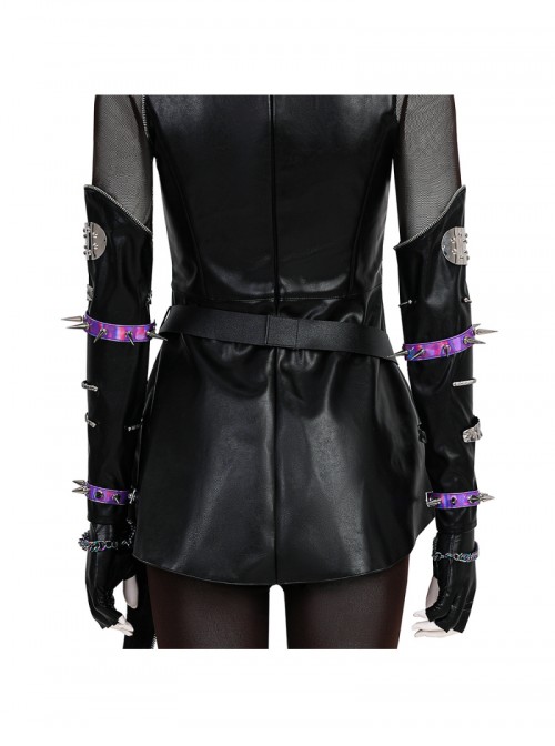 Animated Movie KPop Demon Hunters Mira Leather Jacket Halloween Cosplay Costume Set