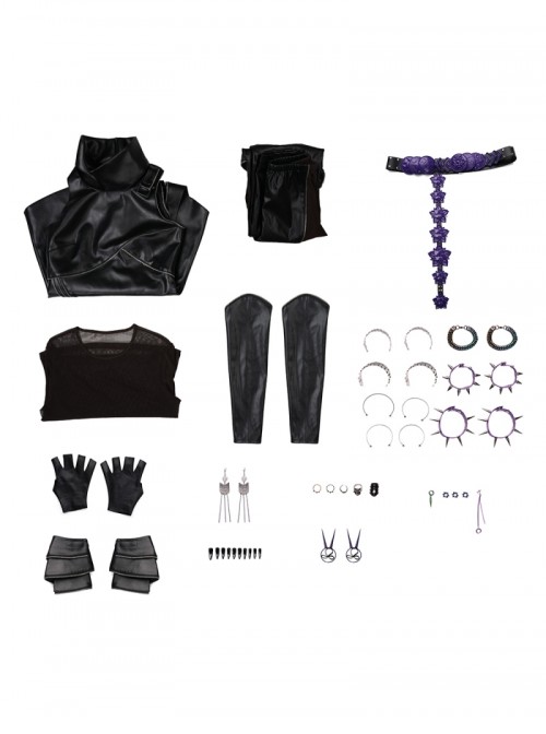 Animated Movie KPop Demon Hunters Mira Leather Jacket Halloween Cosplay Costume Set