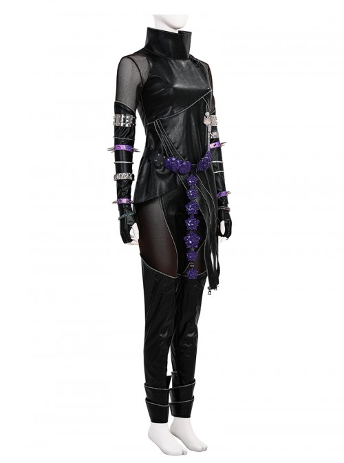 Animated Movie KPop Demon Hunters Mira Leather Jacket Halloween Cosplay Costume Set