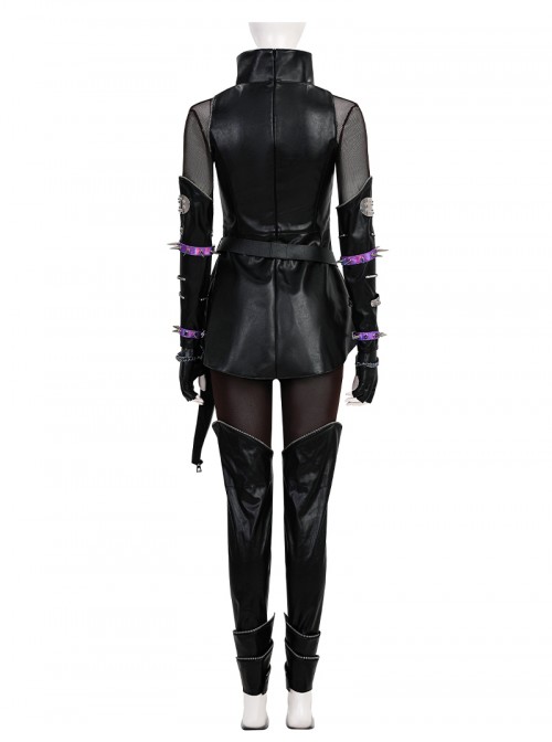 Animated Movie KPop Demon Hunters Mira Leather Jacket Halloween Cosplay Costume Set