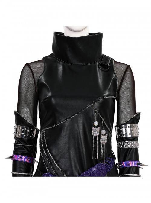 Animated Movie KPop Demon Hunters Mira Leather Jacket Halloween Cosplay Costume Set