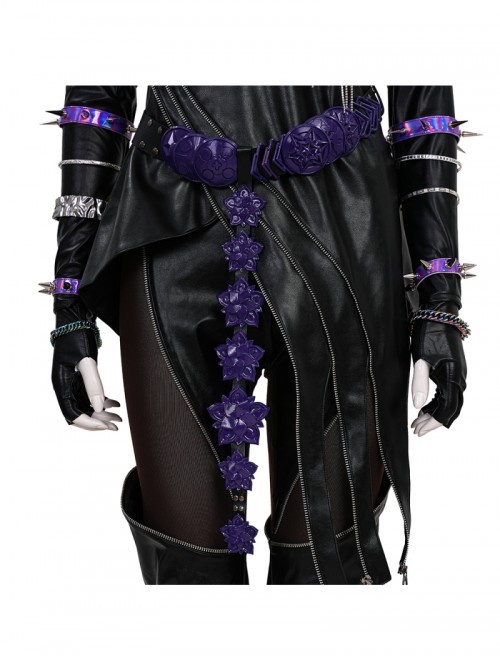 Animated Movie KPop Demon Hunters Mira Leather Jacket Halloween Cosplay Costume Set